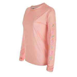 Drake UPF 50+ Performance Crew Long Sleeves Sun Shirt Peach color size Small